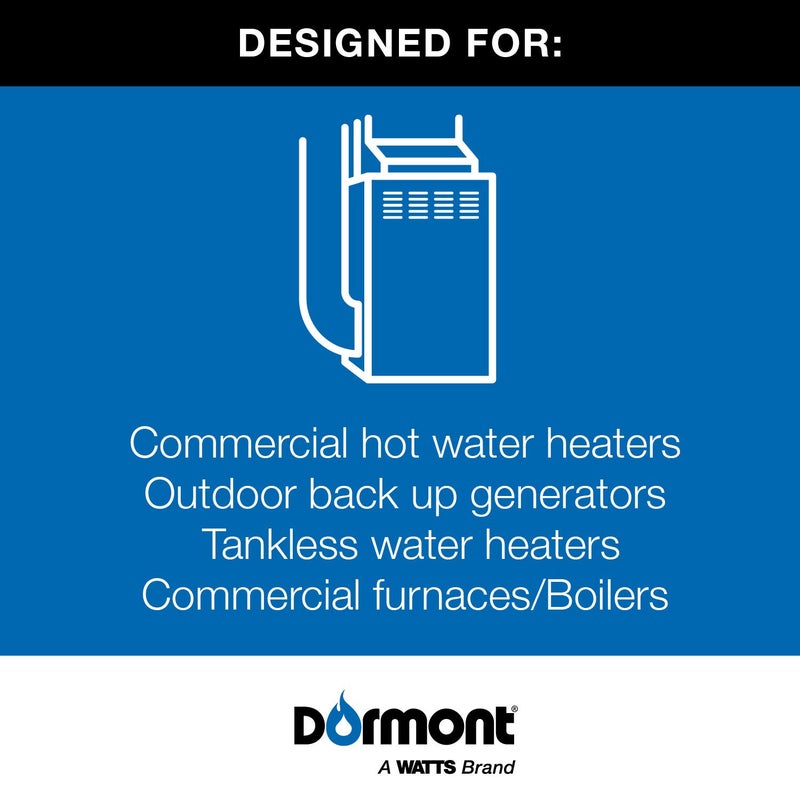 Dormont 41 Series Ultra-Flow High BTU Flexible Coated Stainless Steel Gas Connector Kit, 1" OD x 3/4" ID x 24", No-Neck Design, 3/4" MIP x 3/4" FIP Adapters, Gray PVC Coating, CSA Certified - Image 2